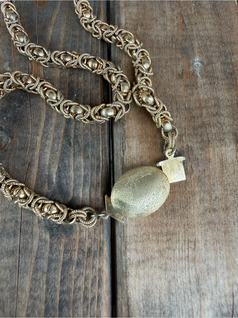 Gold-Tone Textured Statement Necklace - Women Jewelry